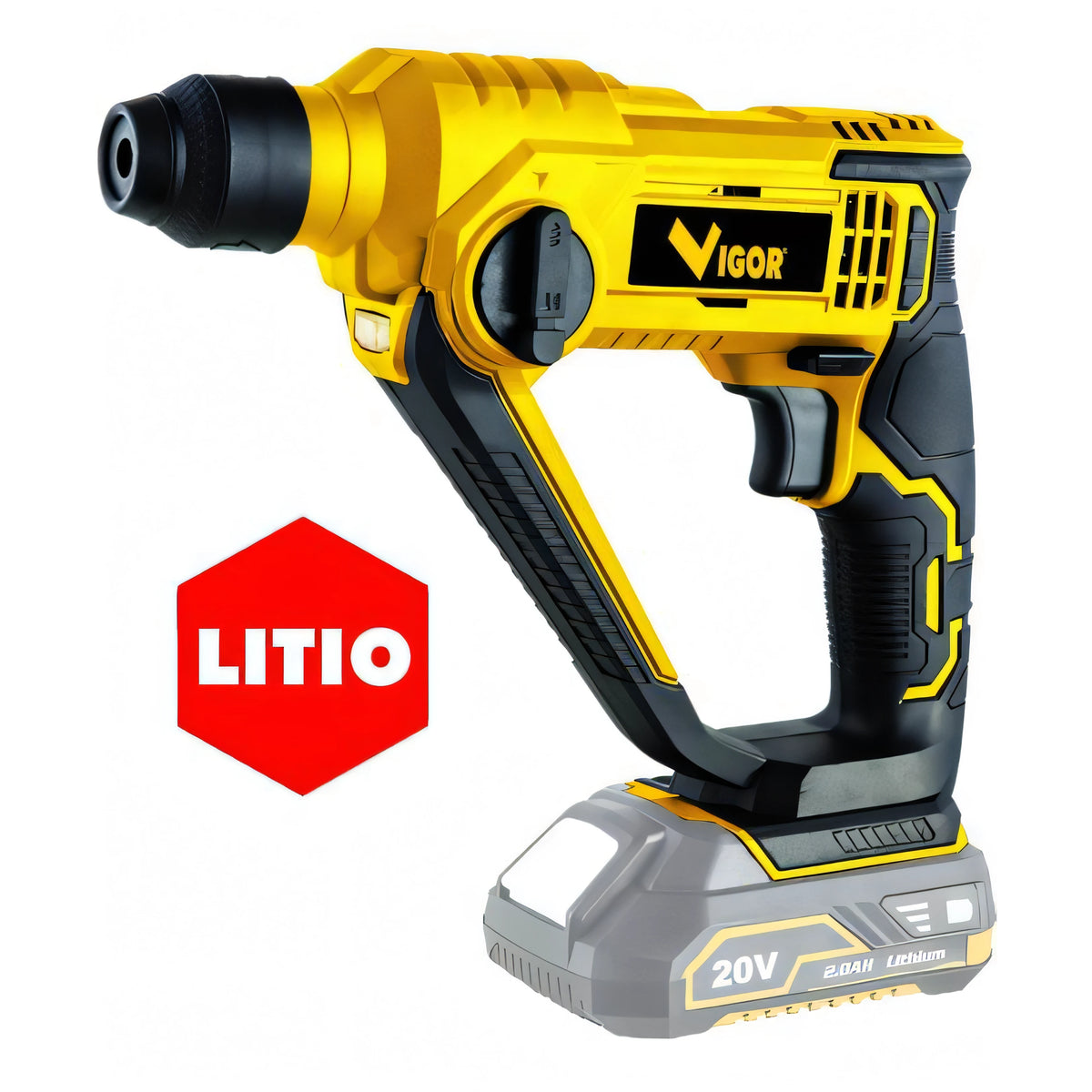 Tassellatore a batteria Vigor VI-TS 20V litio, attacco SDS-Plus