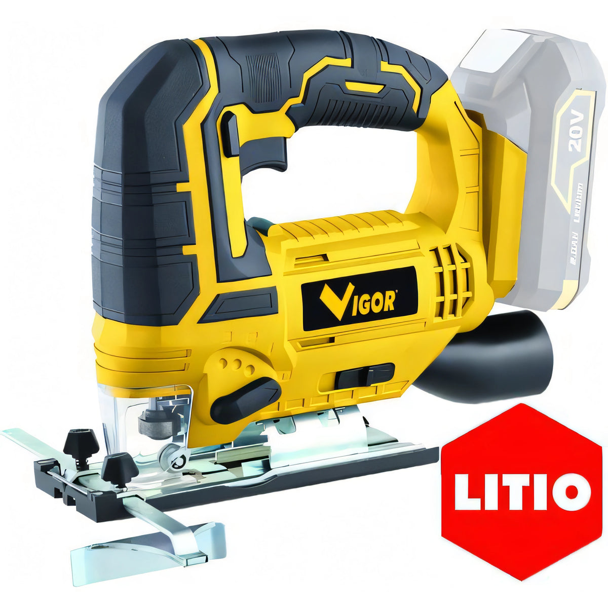 Seghetto alternativo Vigor a batteria 20V, corpo nudo senza batteria