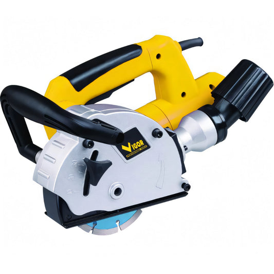 Scanalatore Vigor VSCA-125 1300 W con due dischi abbinati per tracce nel muro
