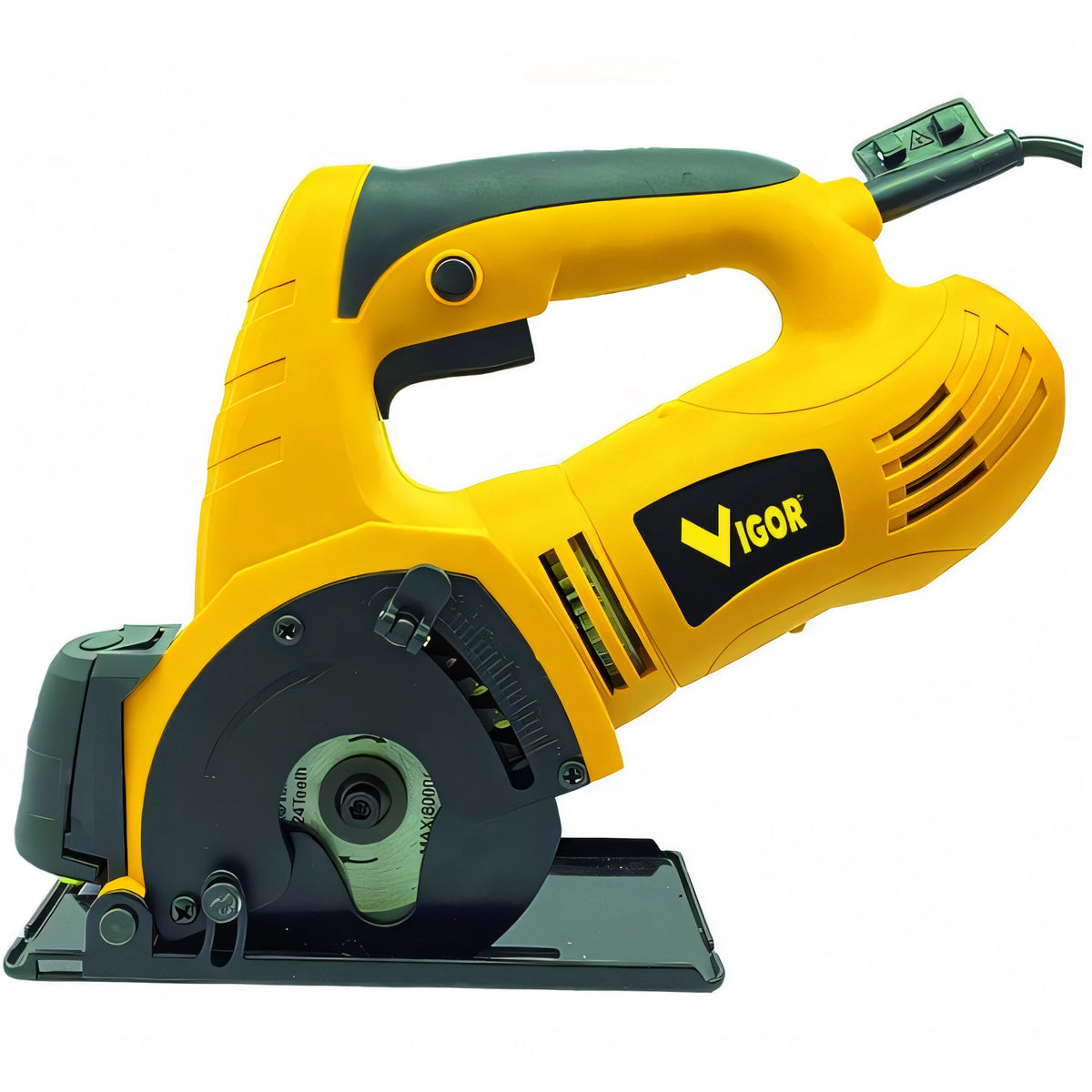 Miniseghe circolare Vigor VMSC-25, 500 W, con guida laser e 3 dischi