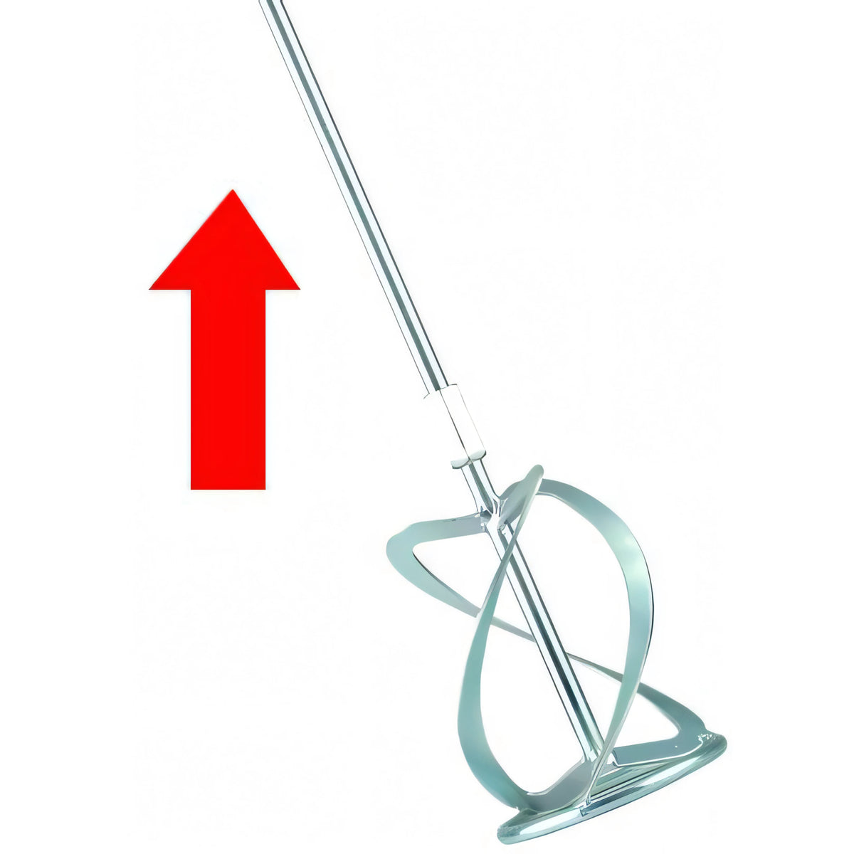 Asta per miscelatore malta Vigor M14 spinta verso l'alto, 140x590 mm