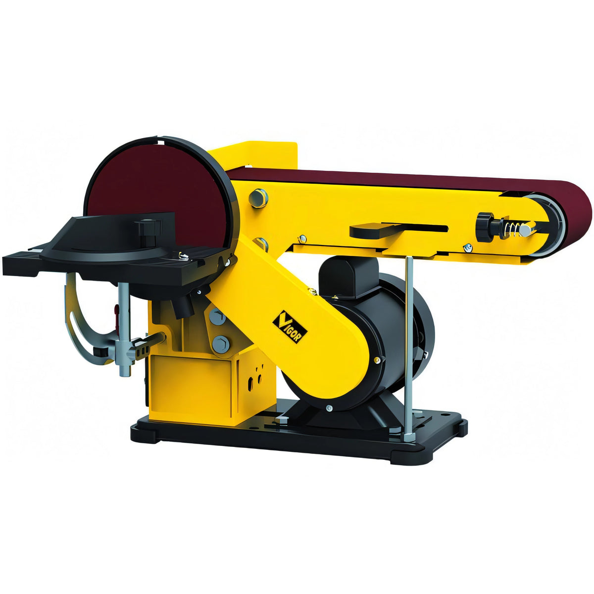 Levigatrice Vigor VLND-350 a nastro e disco, 350 Watt