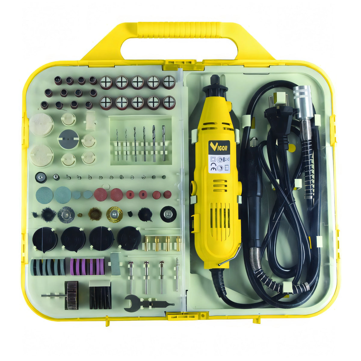 Multiutensile Vigor VUM-165 in valigetta con 165 accessori, 130 W