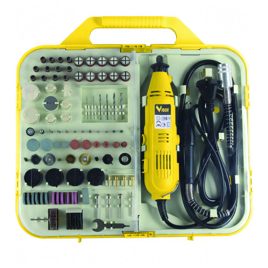 Multiutensile Vigor VUM-165 in valigetta con 165 accessori, 130 W