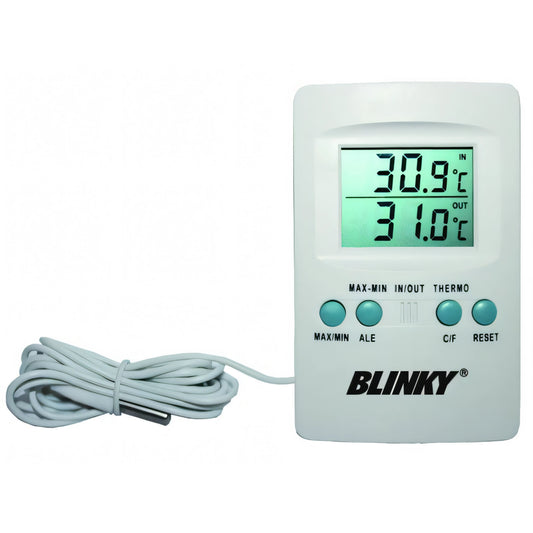 Termometro digitale Blinky con sonda a filo per interno ed esterno