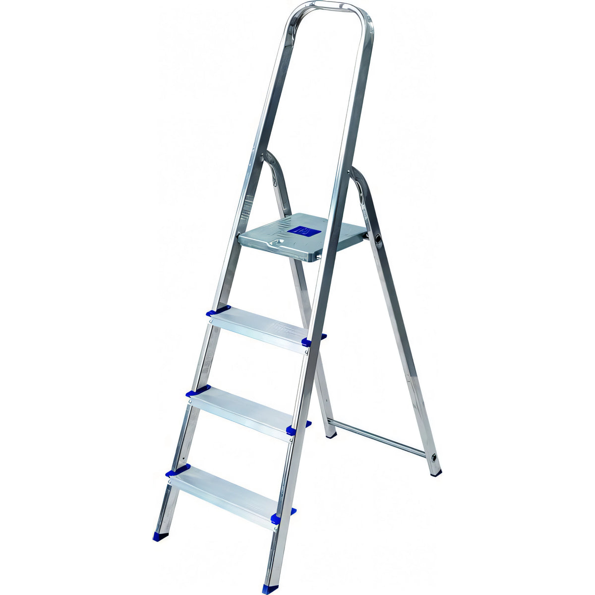 Scaletta Vigor Ercole in alluminio con arco, 4 gradini