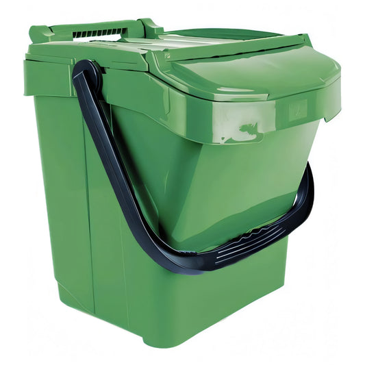 Contenitore differenziata Urbaplus verde per vetro e lattine, 40 litri