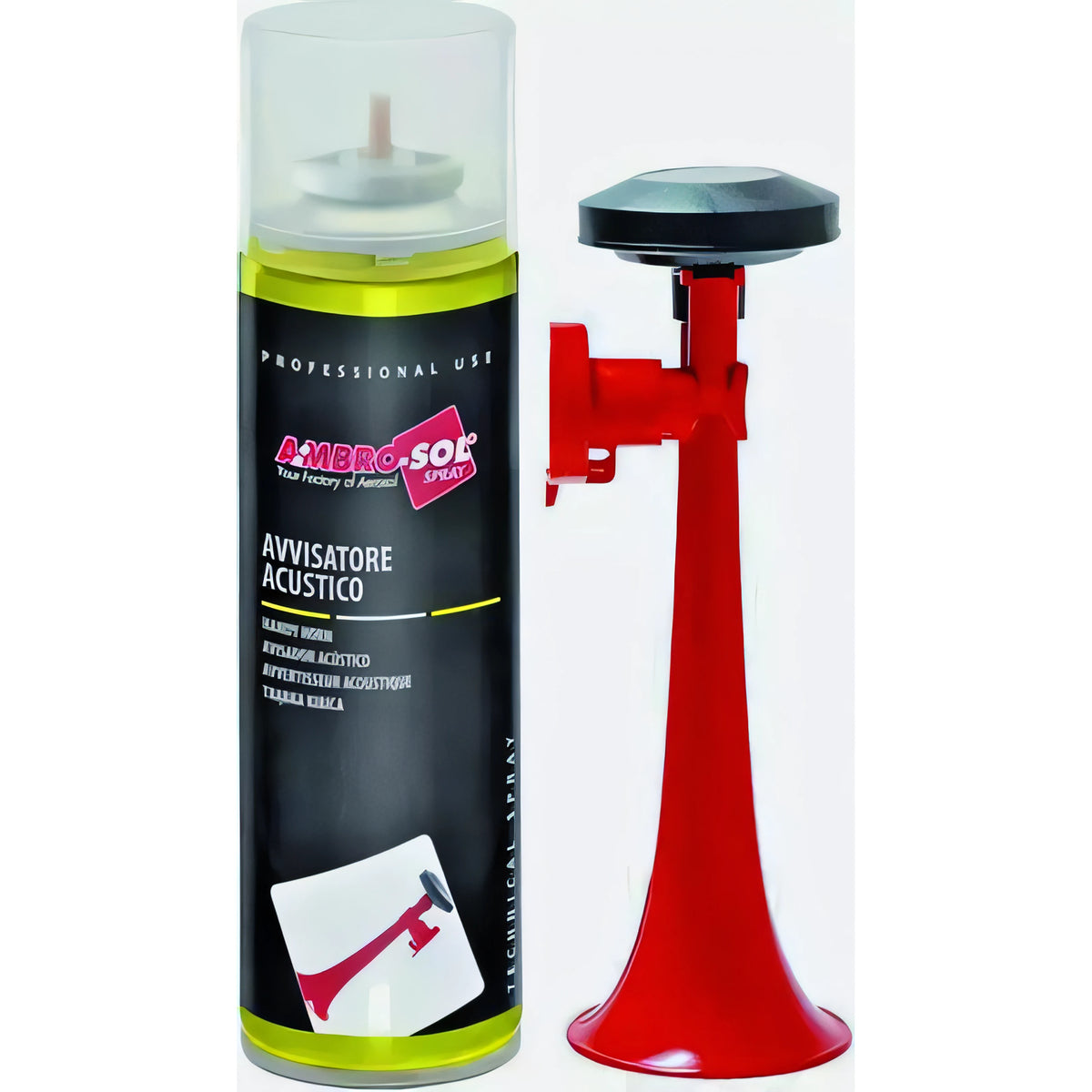 Avvisatore acustico a tromba con bomboletta 250 ml