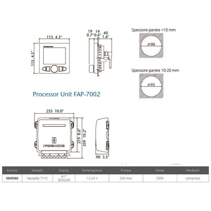 Autopilota Furuno NavPilot 711C display a colori 4.1 pollici