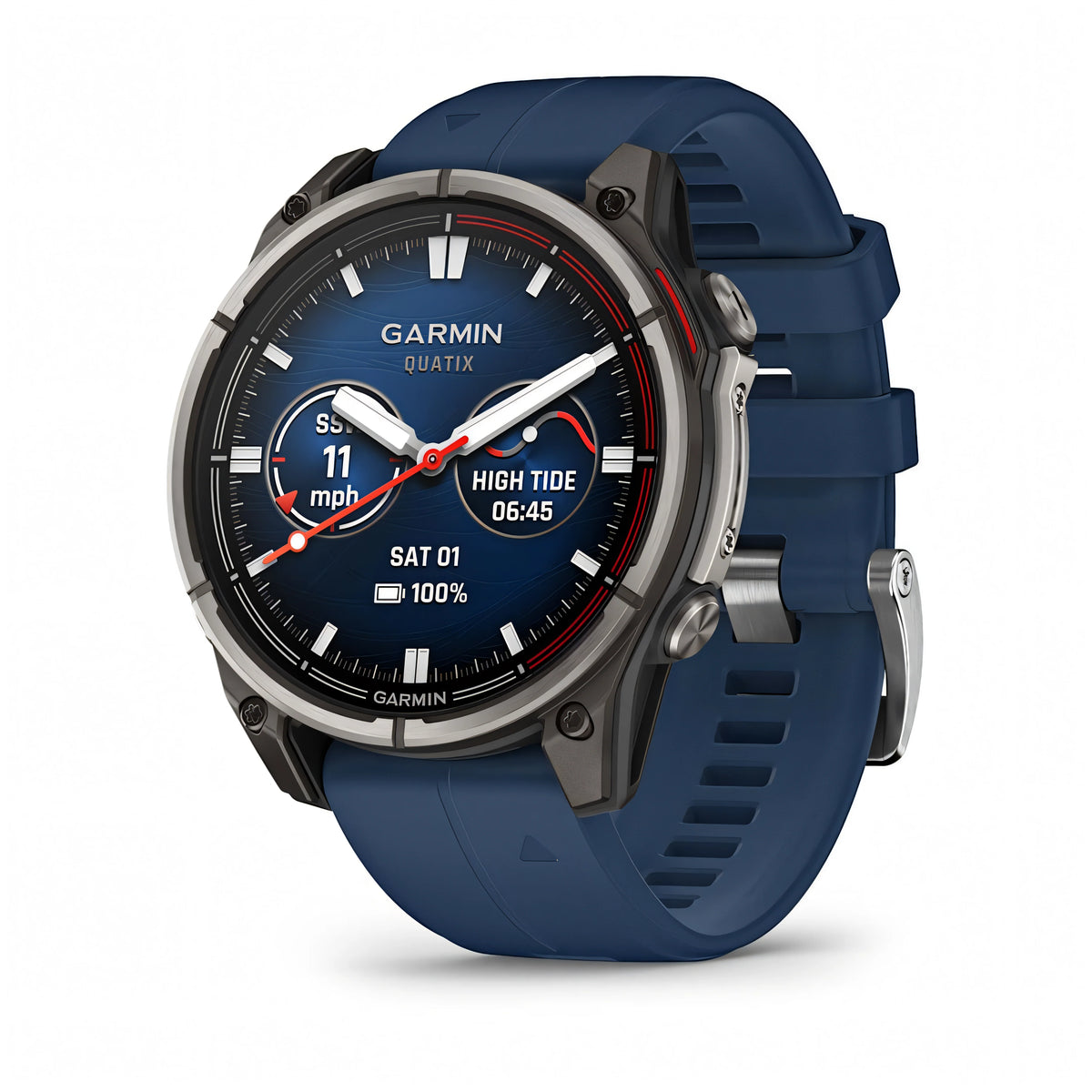 Garmin quatix 8 AMOLED 47mm smartwatch nautico GPS vista frontale