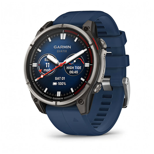 Garmin quatix 8 AMOLED 47mm smartwatch nautico GPS vista frontale