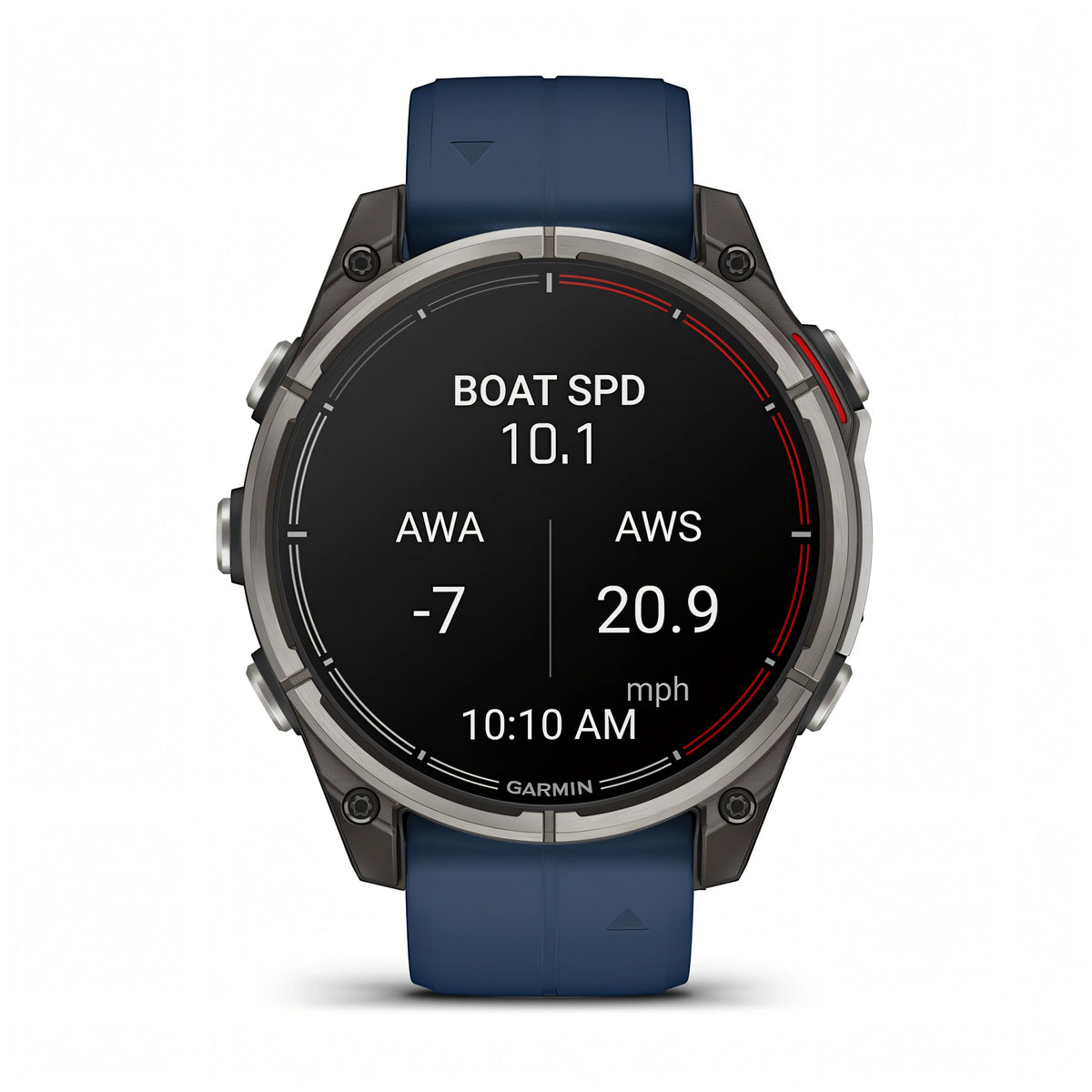 Garmin quatix 8 AMOLED dettaglio display boat mode dati navigazione