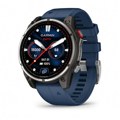 Garmin quatix 8 Pro AMOLED 47mm smartwatch nautico GPS vista frontale