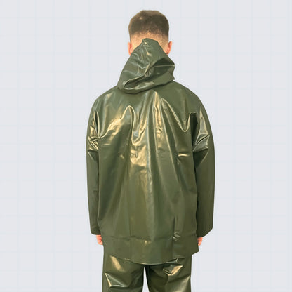 Cerata da lavoro nautico OCEAN Offshore Pro colore verde, impermeabile e ignifuga in PVC.