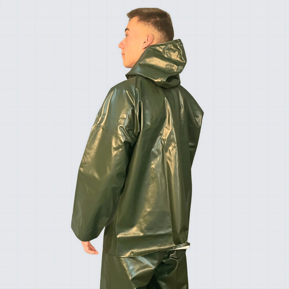 Cerata da lavoro nautico OCEAN Offshore Pro colore verde, impermeabile e ignifuga in PVC.