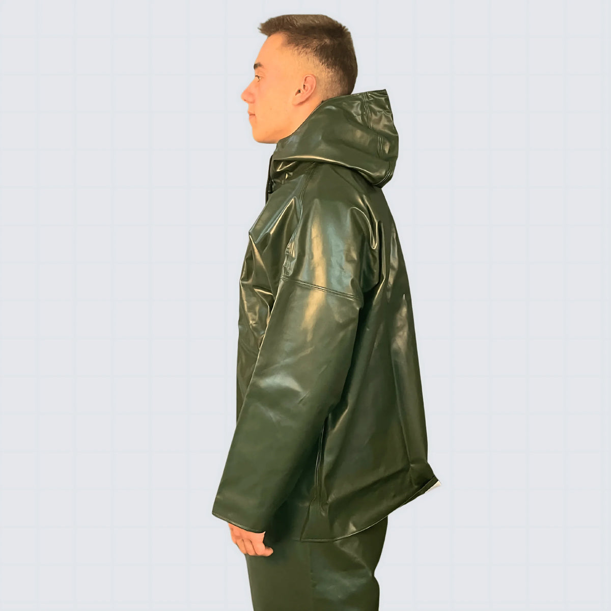 Cerata da lavoro nautico OCEAN Offshore Pro colore verde, impermeabile e ignifuga in PVC.