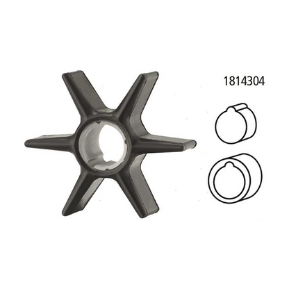 Girante in gomma di ricambio per pompa acqua motori fuoribordo Honda 4 tempi.