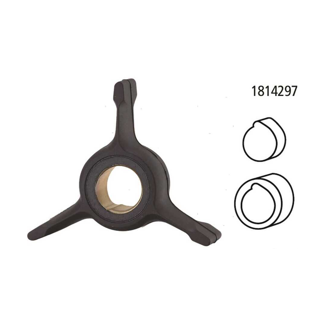 Girante in gomma di ricambio per pompa acqua motori fuoribordo Johnson e Evinrude 2 tempi e 4 tempi.