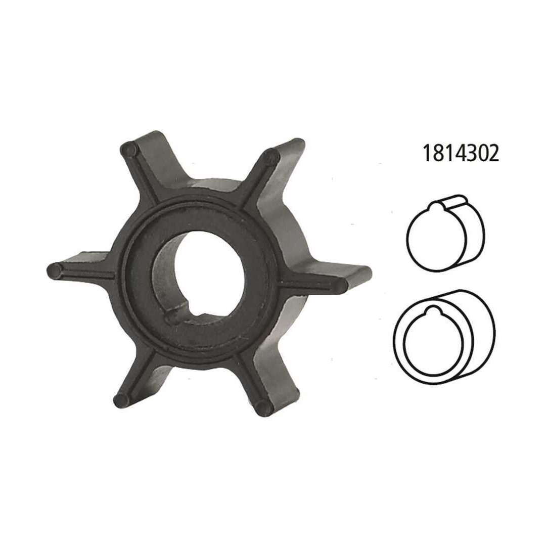 Girante in gomma di ricambio per pompa acqua motori fuoribordo Mercury e gruppi poppieri Alpha/Bravo.