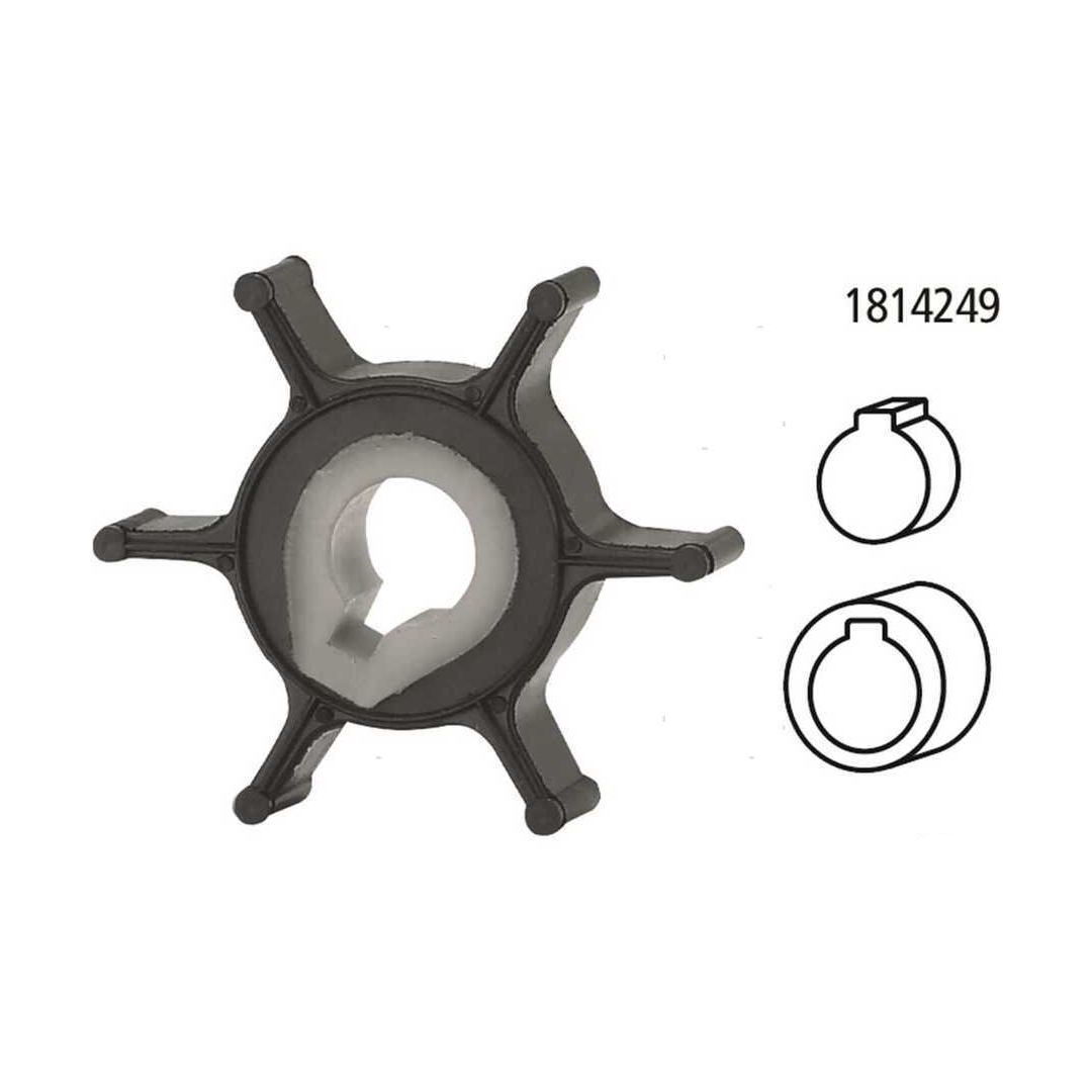 Girante di raffreddamento pompa acqua compatibile per motori fuoribordo Yamaha 2 tempi e 4 tempi.