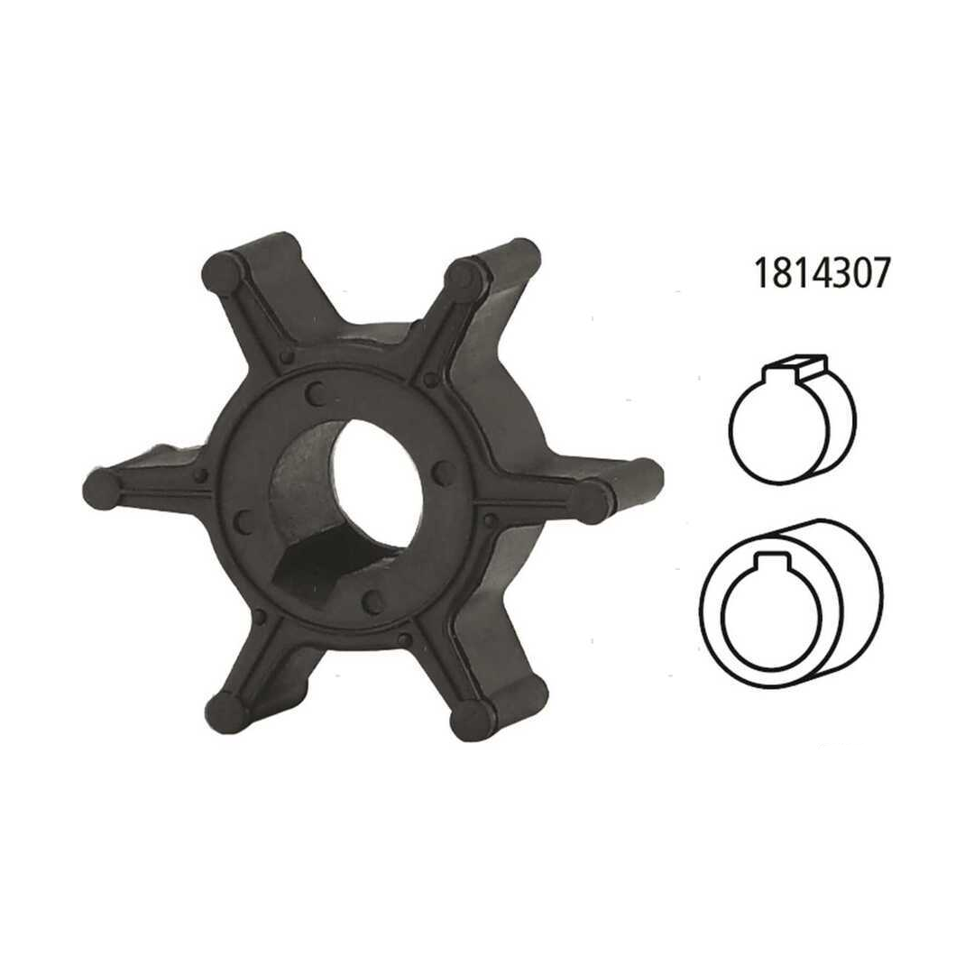 Girante di raffreddamento pompa acqua compatibile per motori fuoribordo Yamaha 2 tempi e 4 tempi.