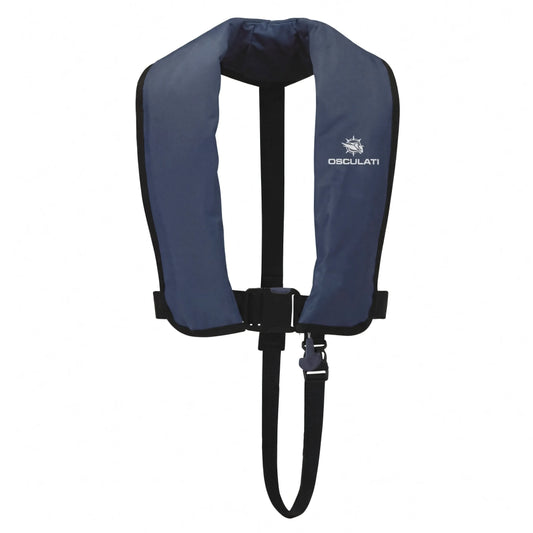 Giubbotto salvagente autogonfiabile 150 N automatico blu Osculati Fun EN ISO 12402-3