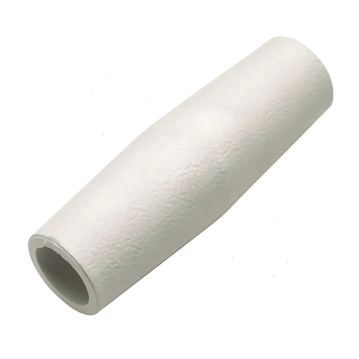 Giunto a manicotto in plastica nera per il collegamento lineare di tubi per capottine e tendalini nautici, disponibile per diametri 20mm e 22mm.