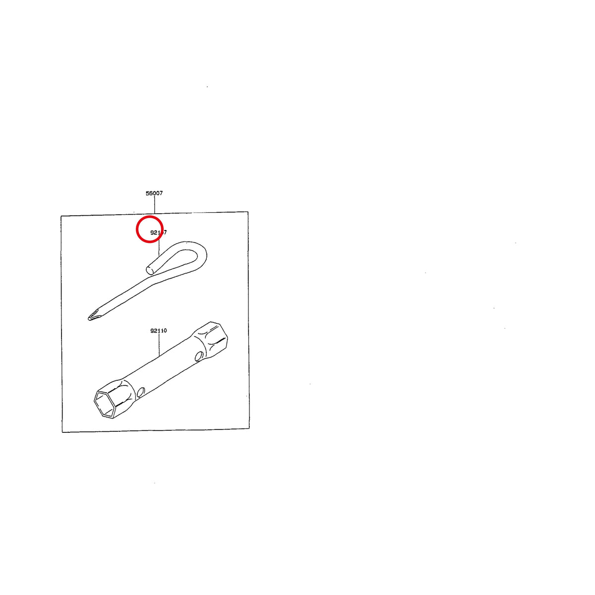 Esploso «FG150G-BT51 - accessori» del minitransporter Ibea IBT-350DH, con la posizione 92107 del ricambio K921072057