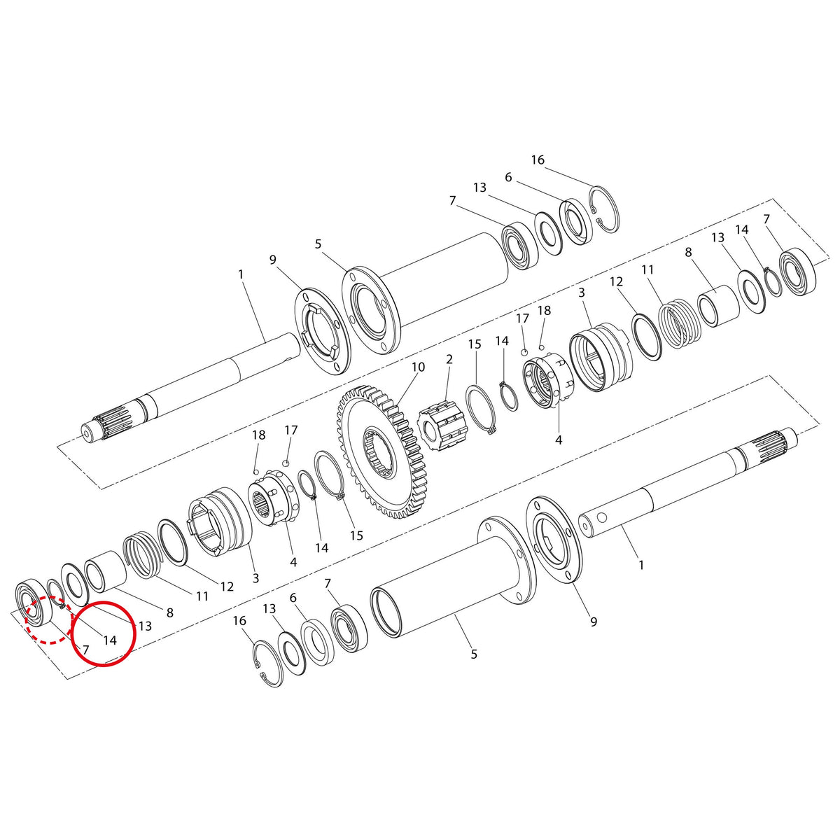 Esploso «Dispositivo di sterzata» del minitransporter Ibea IBT-3001, con la posizione 14 del ricambio P1070008