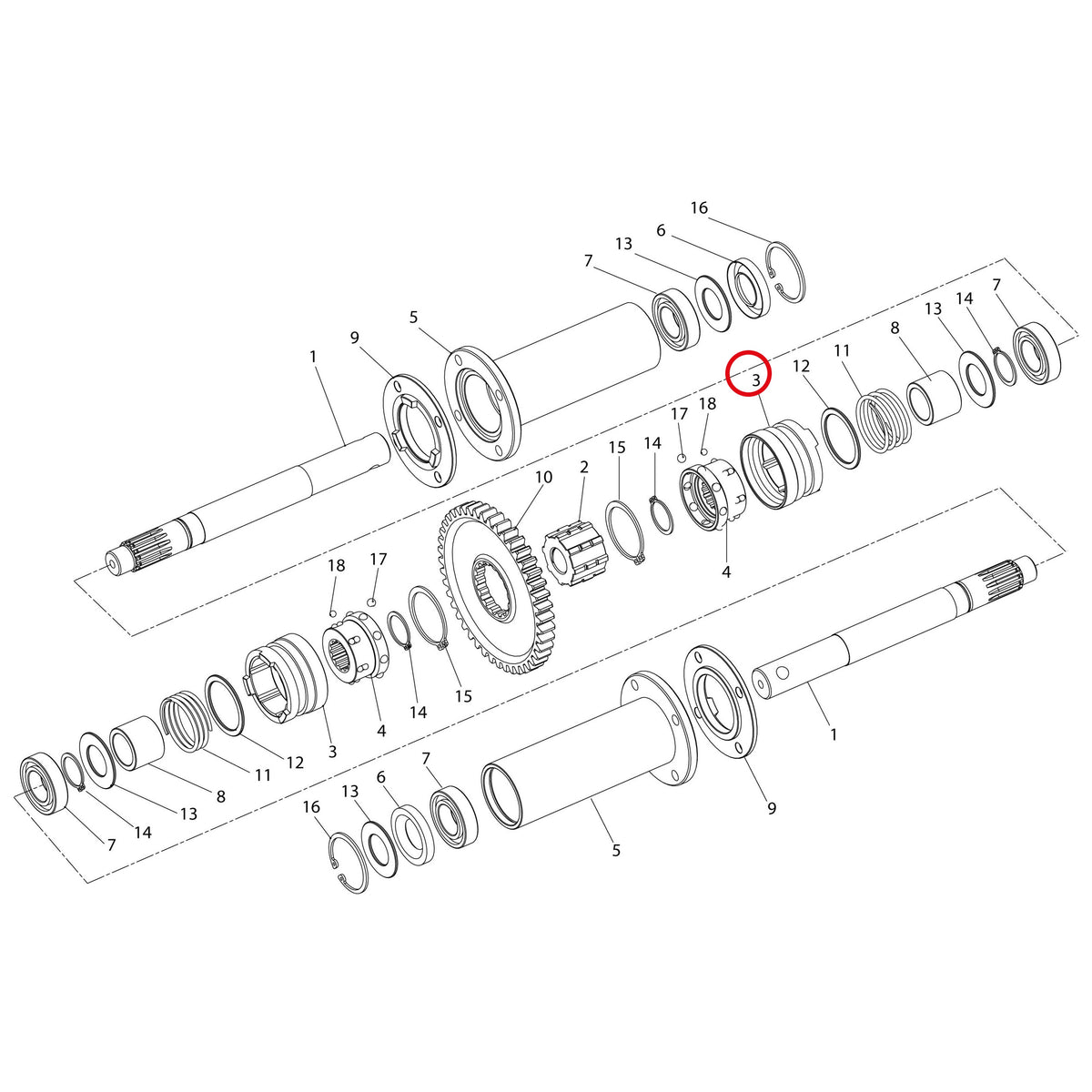Esploso «Dispositivo di sterzata» del minitransporter Ibea IBT-3001, con la posizione 3 del ricambio P3040680