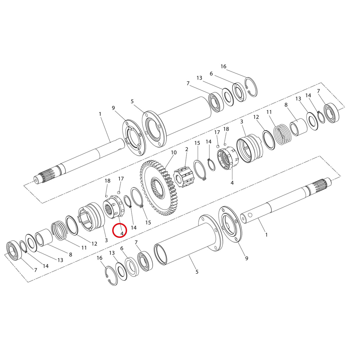 Esploso «Dispositivo di sterzata» del minitransporter Ibea IBT-3001, con la posizione 4 del ricambio P3040681