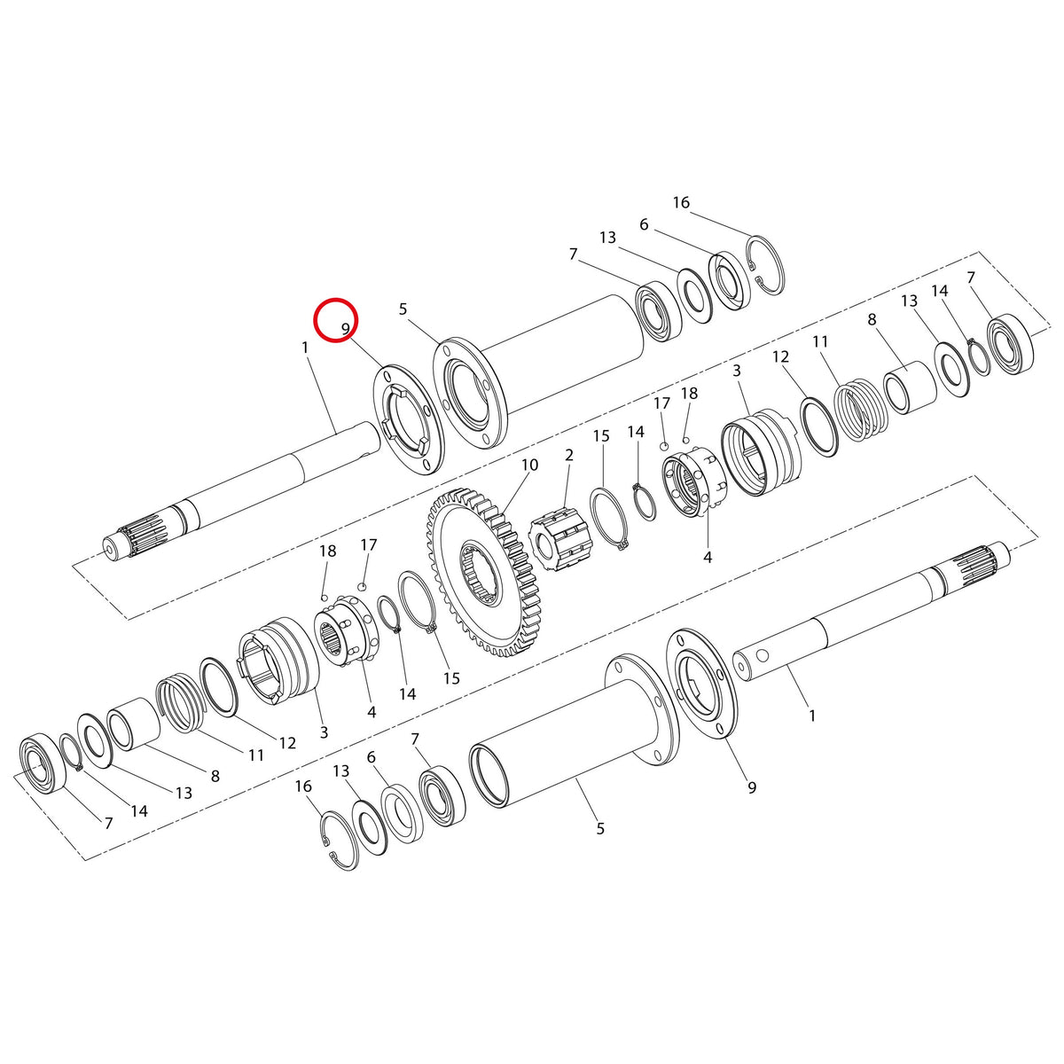 Esploso «Dispositivo di sterzata» del minitransporter Ibea IBT-3001, con la posizione 9 del ricambio P3040690