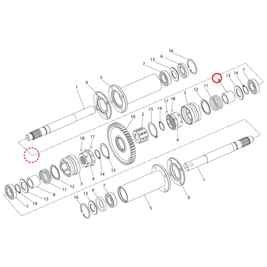 Esploso «Dispositivo di sterzata» del minitransporter Ibea IBT-3001, con la posizione 8 del ricambio P3040721