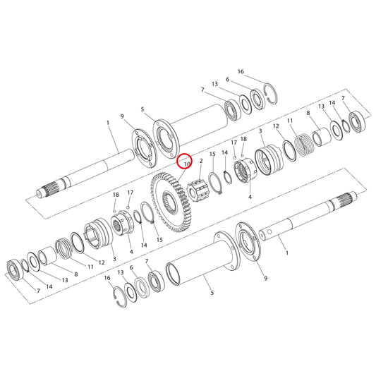 Esploso «Dispositivo di sterzata» del minitransporter Ibea IBT-3001, con la posizione 10 del ricambio P3050194