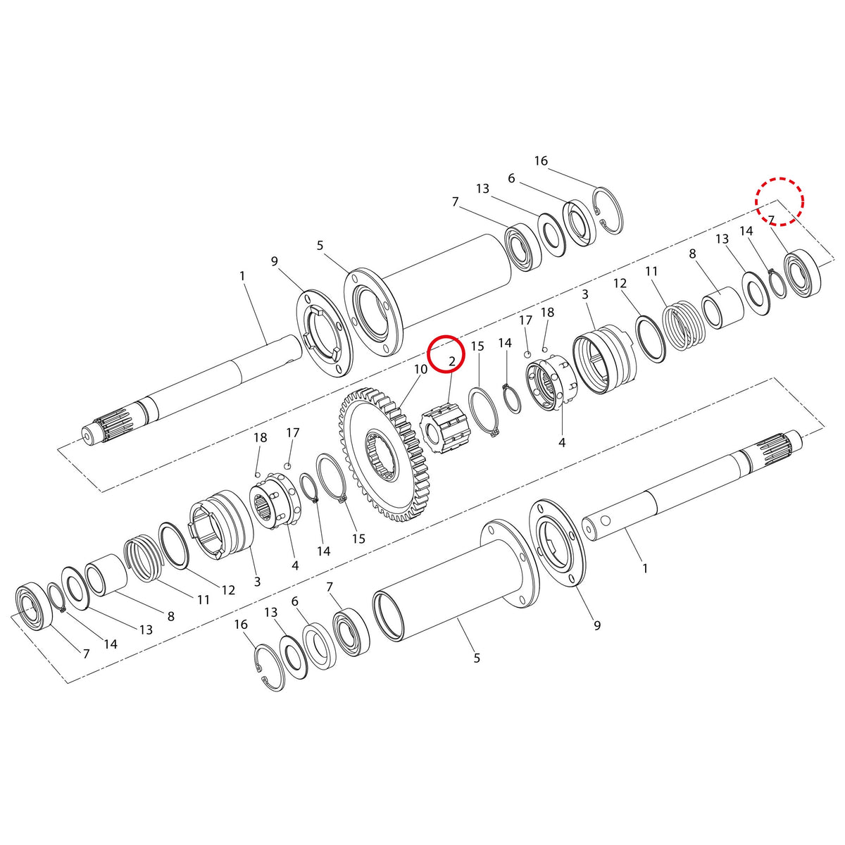 Esploso «Dispositivo di sterzata» del minitransporter Ibea IBT-3001, con la posizione 2 del ricambio P3050195