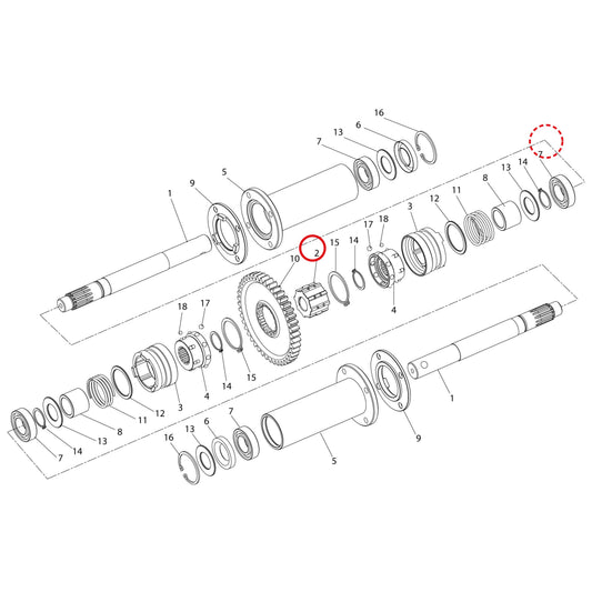 Esploso «Dispositivo di sterzata» del minitransporter Ibea IBT-3001, con la posizione 2 del ricambio P3050195