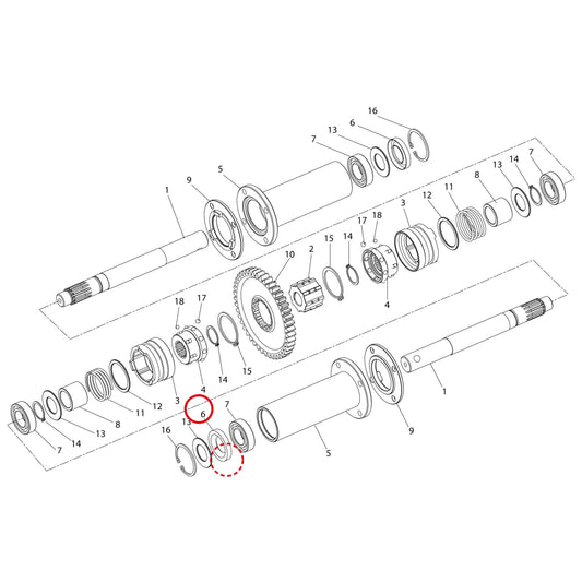 Esploso «Dispositivo di sterzata» del minitransporter Ibea IBT-3001, con la posizione 6 del ricambio P3170021