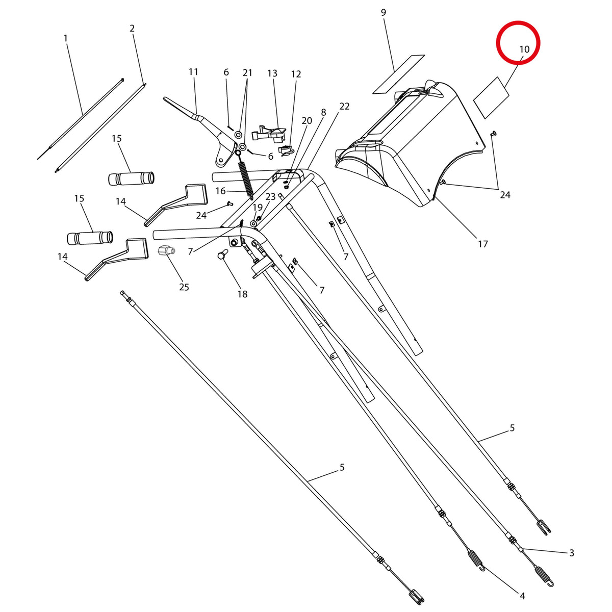 Esploso «Stegola» del minitransporter Ibea IBT-401, con la posizione 10 del ricambio P5140984