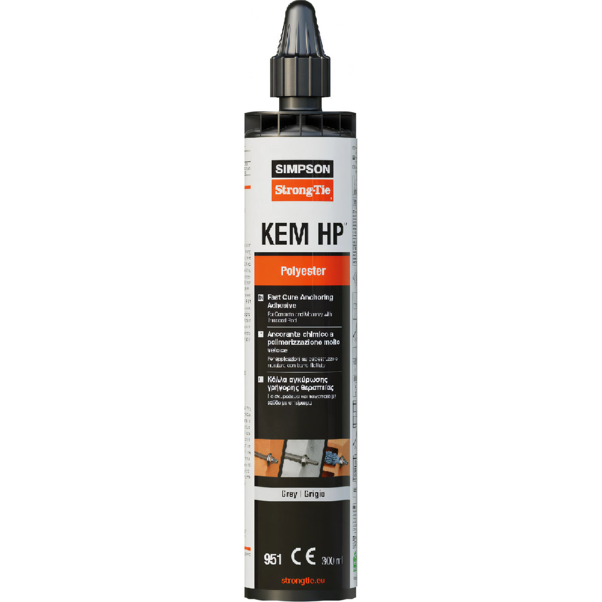 Cartuccia ancorante chimico Friulsider KEM HP 951 poliestere senza stirene 300 ml
