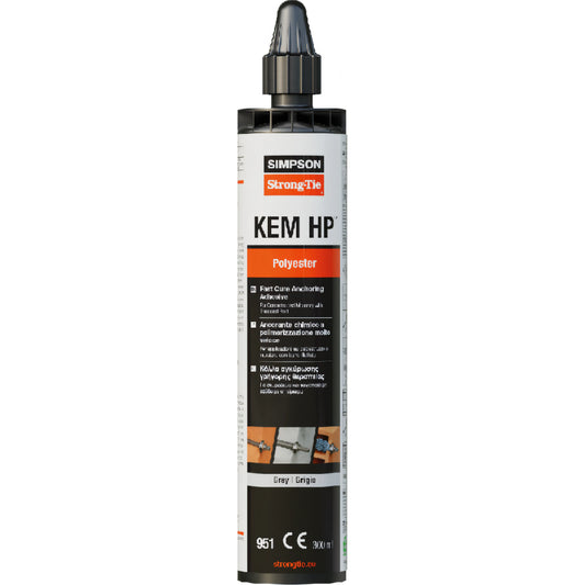 Cartuccia ancorante chimico Friulsider KEM HP 951 poliestere senza stirene 300 ml