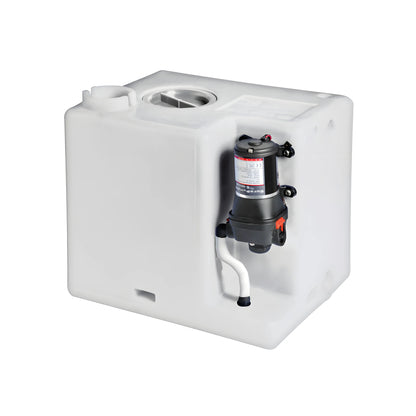 Kit serbatoio acqua potabile in polietilene con autoclave 12V già assemblata.