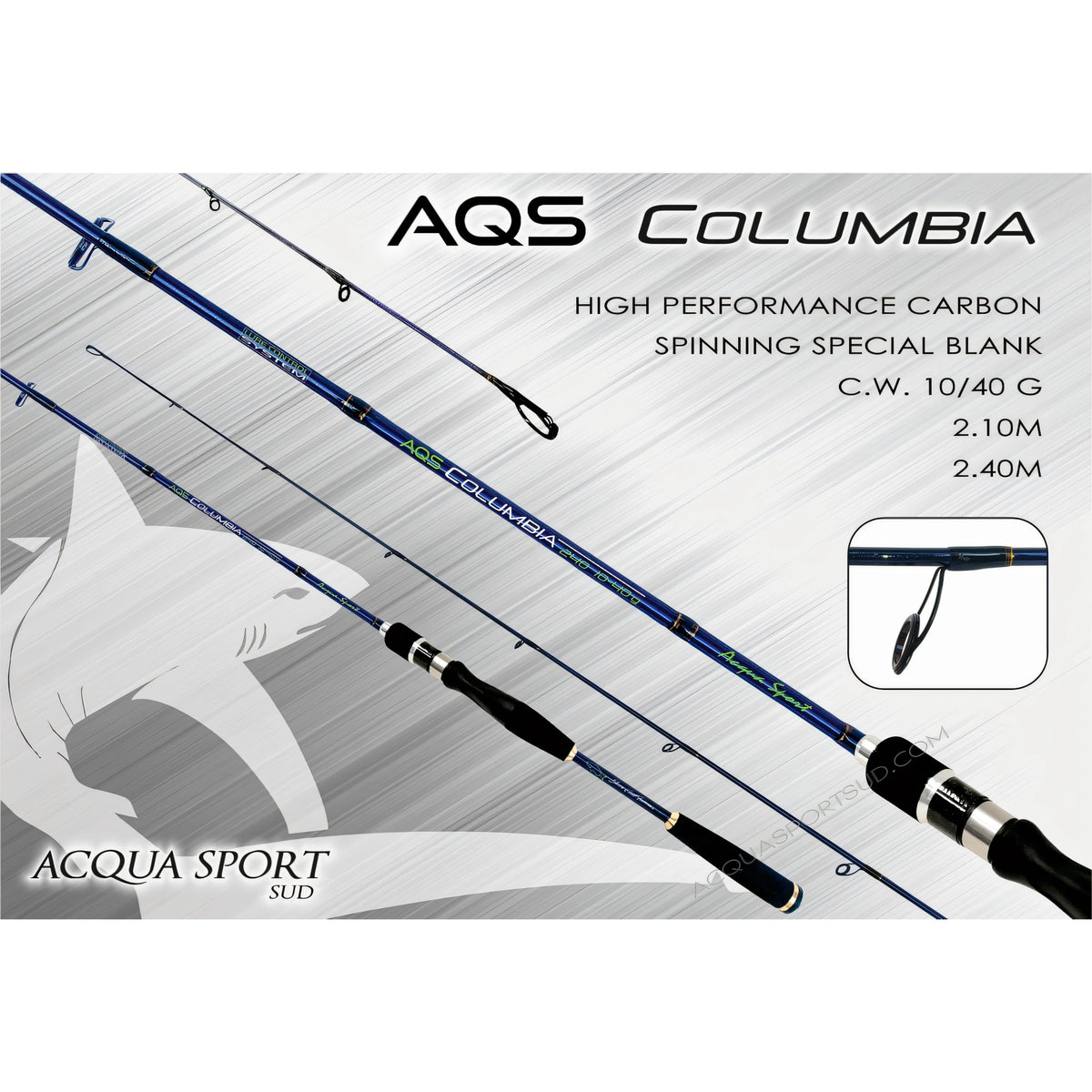 Canna da spinning AQS Columbia 2,10 m