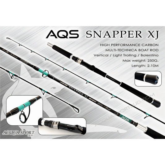 Canna da pesca AQS Snapper 2,10 m multitecnica da barca