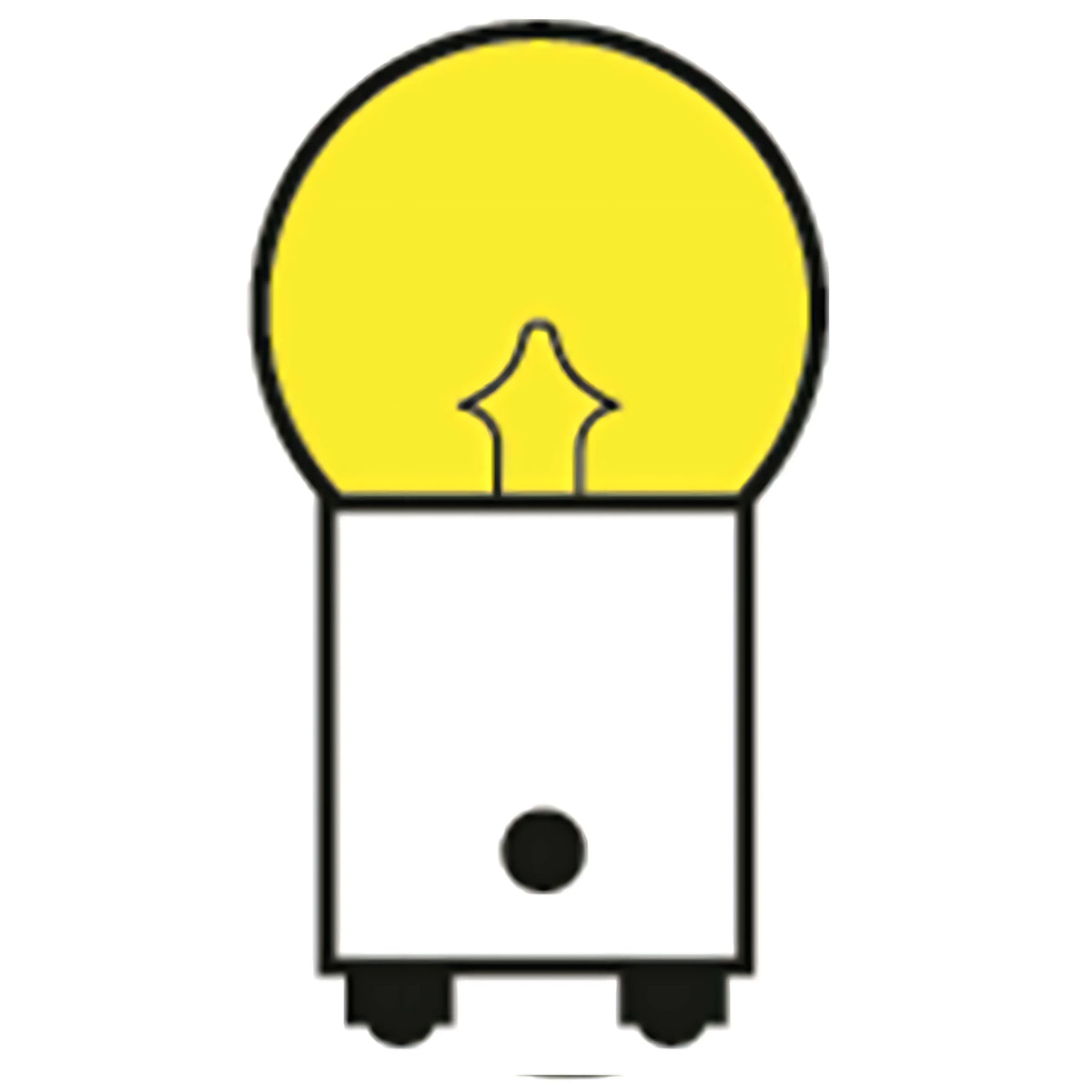 Lampadina di ricambio bipolare a bulbo piccolo per fanali di navigazione e illuminazione nautica, 12V 10W.