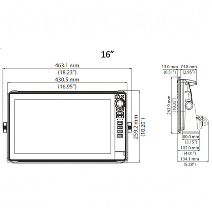 Lowrance HDS PRO vista posteriore con connessioni NMEA 2000 e USB