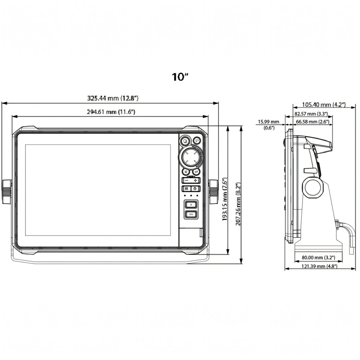 Lowrance HDS PRO schermata sonar split screen con cartografia e ecoscandaglio