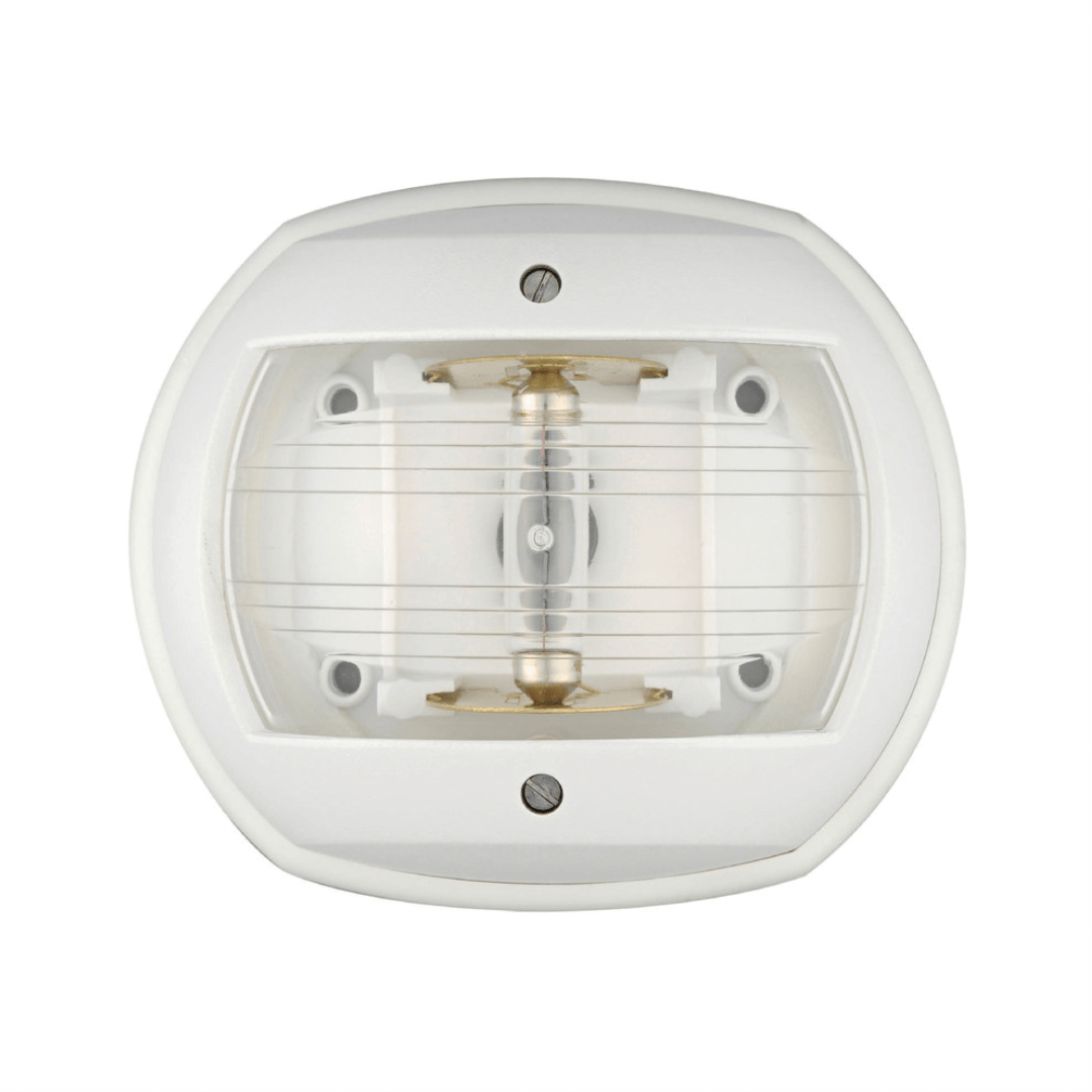 Fanale di navigazione Classic 12 con carcassa bianca, certificato per imbarcazioni fino a 12 metri.