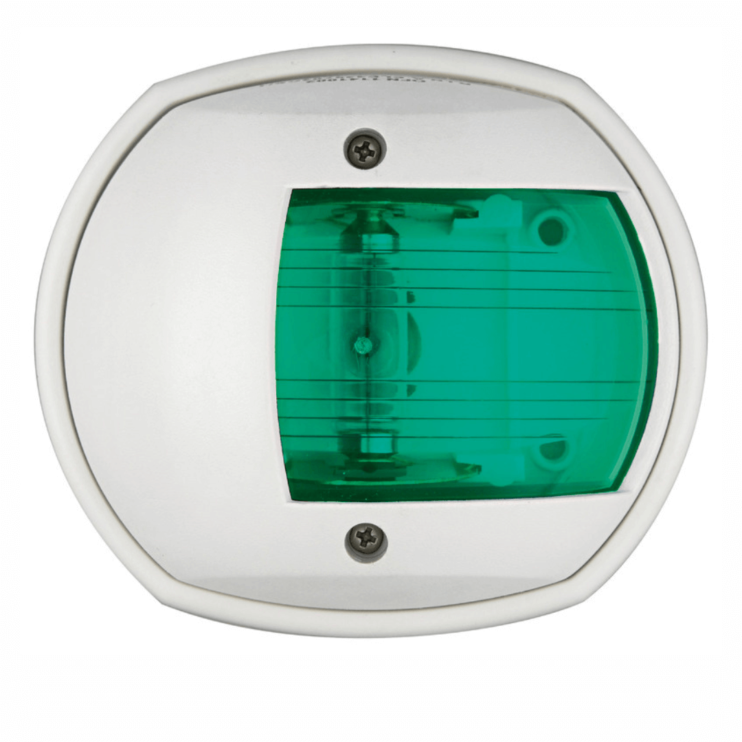Fanale di navigazione Classic 12 con carcassa bianca, certificato per imbarcazioni fino a 12 metri.