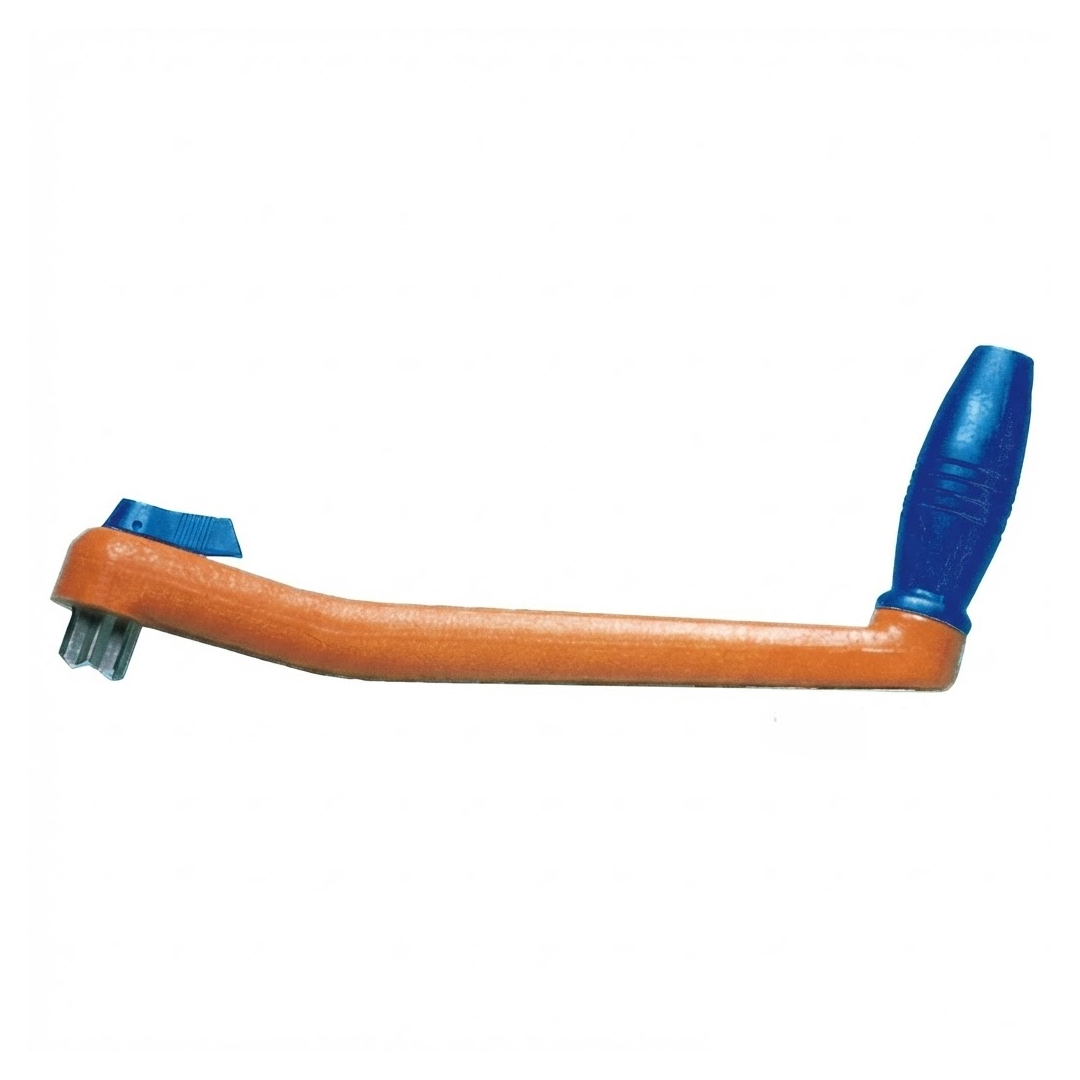 Maniglia per winch galleggiante lunghezza 250 mm con blocco di sicurezza.
