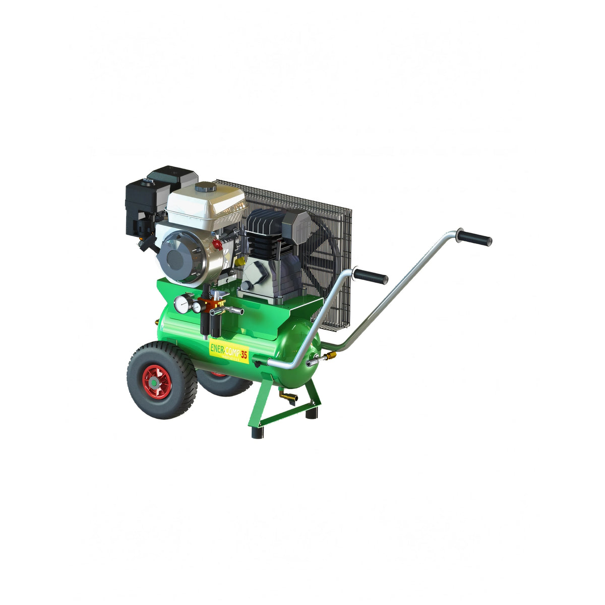 Motocompressore a benzina Enercomp 35K con motore Honda GP160 per abbacchiatori